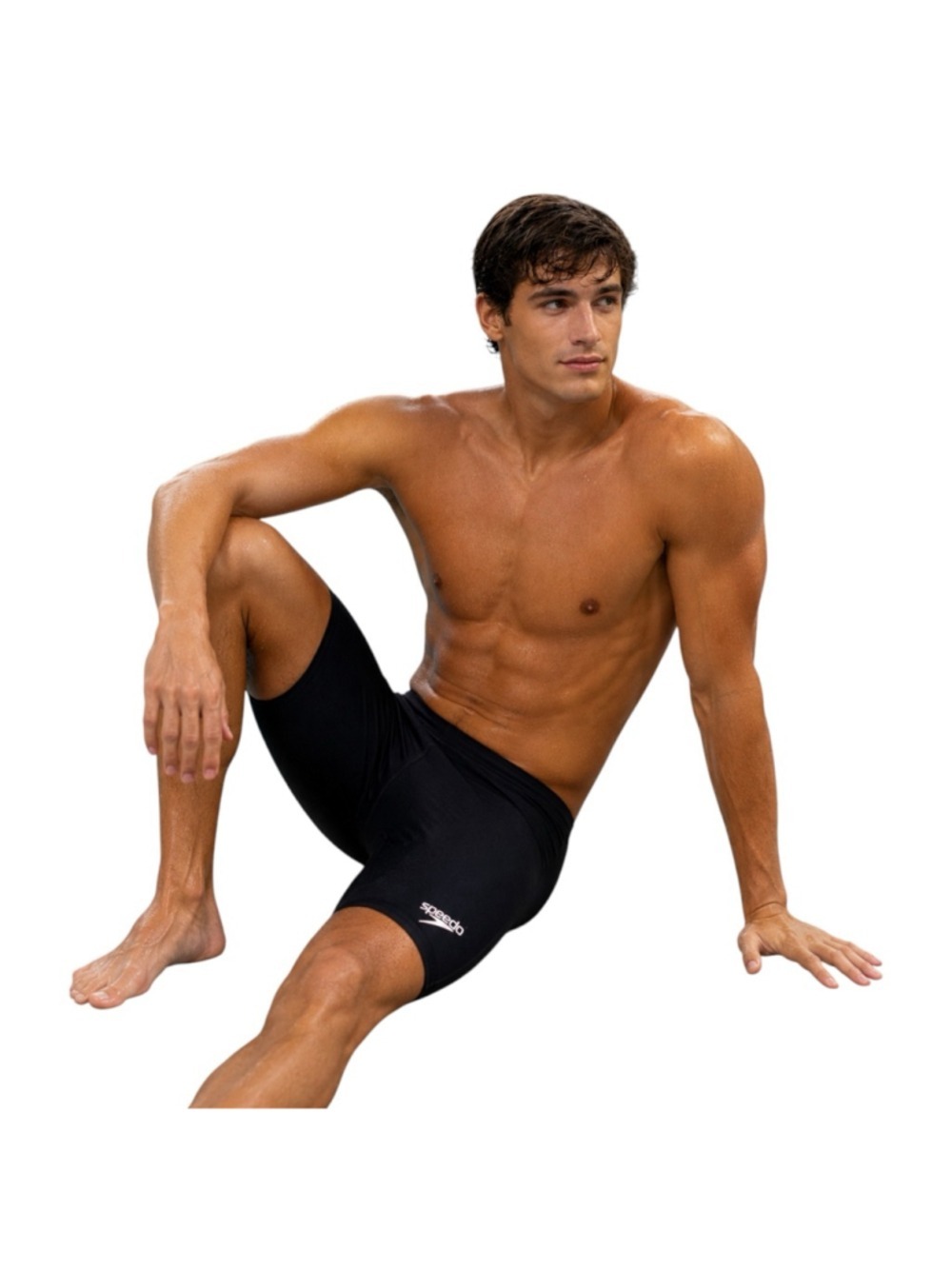 Speedo Men’s Jammer Swimsuit Black Size 30 NWT Competition Swim